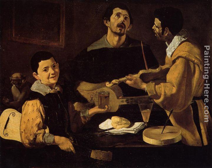 Diego Rodriguez de Silva Velazquez Three Musicians